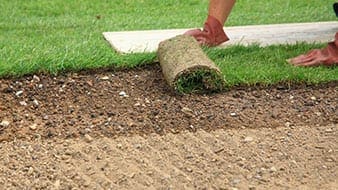 Sprinkler systems over the lawn